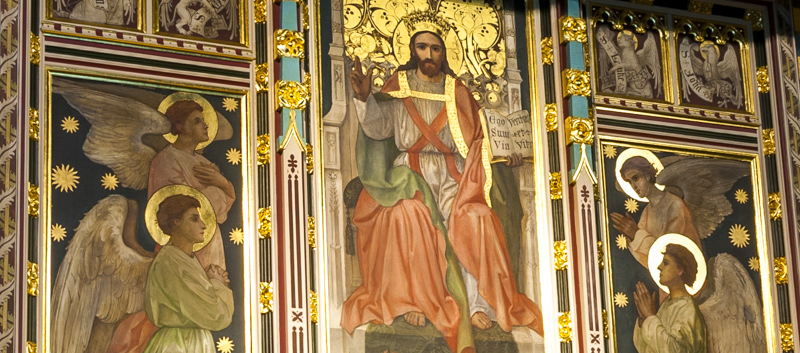 Reredos by Nathaniel Westlake, Shotton.