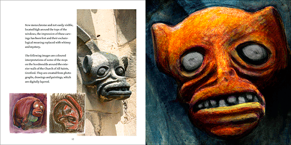 Spread from The Medieval Grotesques of Gresford.