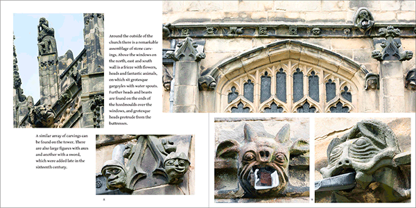 Spread from The Medieval Grotesques of Gresford.
